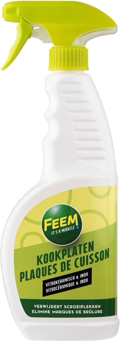 Feem Kookplaten Reiniger voor glaskermaiek en kookplaten verwijdert scroeiplekken - 650 ml Spray