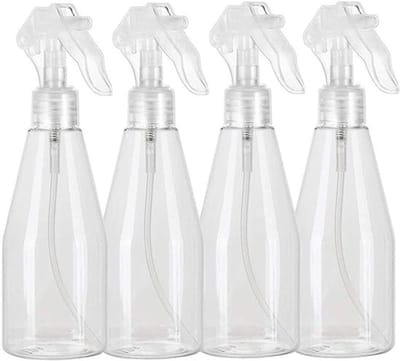 Dailygoods- Spuitfles 200 ml - 4 Stuks - Kunststof - Transparant - Veilig en