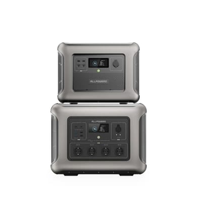 ALLPOWERS R2500-V2 Draagbaar Powerstation 2500W 1920Wh LiFeP04 Accu - R2500-V2+B1000