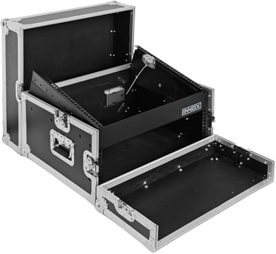 DJ Combi-rack 10U boven/4U voor - Innox IX-BK-CC1004U - Zwart