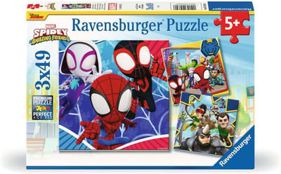Ravensburger SpiderMan - Spidey & His Amazing Friends Children's Jigsaw Puzzle (3 x 49 pieces) Puzzel - Multicolours