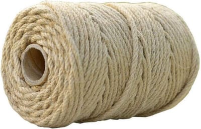 Natuurlijk Jute Touw - Henneptouw Vlecht Touw - Decoratie en Tuinieren - Duurzaam Weerbestendig - 200m 2mm - Bruin