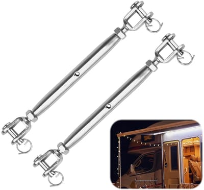 RVS Wandspanner M6 voor Zonnezeilen en Tenten, Kabelspanner voor Zeilboot en Overkappingen, Duurzaam en Betrouwbaar