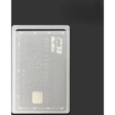 Pochettes de Carte Transparentes - Réutilisables, Anti-poussière, Scanables | Idéales pour Cartes de Crédit, d'Identité, Médicales - Usage Domestique, de Bureau, Cadeau 1pc
