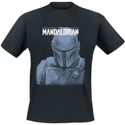 Star Wars - Disney T-shirt - The Mandalorian - Mando Portrait - M tot XXL - voor Mannen - zwart