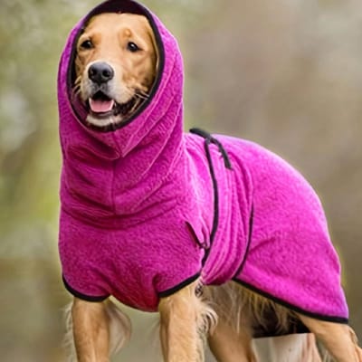 Universele Hondentrui voor de Winter voor Whippet, Greyhound Gezellige Fleece Trui, Jas voor Lurcher En Kleding met Warme Voering, Verstelbare Band M (Pink,S)