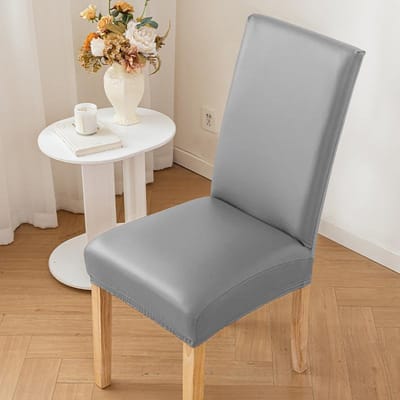Leren Stoelhoes Waterdicht Oliebestendig Antislip Stoelhoes Huishouden Effen Kleur Verdikte Eetstoelhoes M  45-55cm)