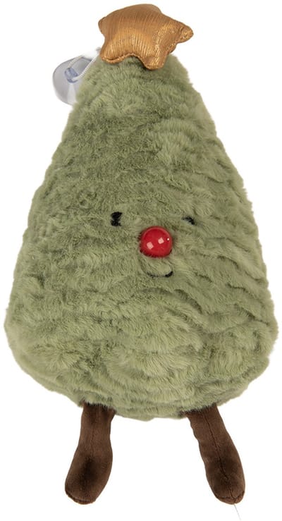 Clayre & Eef Sierkussen Kerstboom 15x9x23 cm Groen Polyester