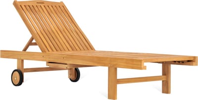 Ligbed - Tuin - Teak Hout - Teakhout - Tuinset - Tuinmeubel - Tuinstoel - 200 x 65 x 34 cm