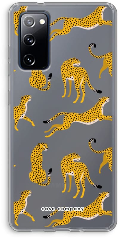 Case Company® - Hoesje geschikt voor Samsung Galaxy S20 FE / S20 FE 5G hoesje - Luipaard - Soft Cover Telefoonhoesje - Bescherming aan alle Kanten en Schermrand