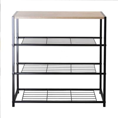 CALICOSY - Stalen schoenenrek met 4 niveaus 63x30x63cm
