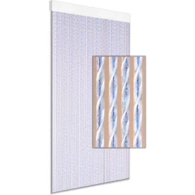 Degor Vliegengordijn Tinca - 90x210cm - Blauw - Huisdiervriendelijk