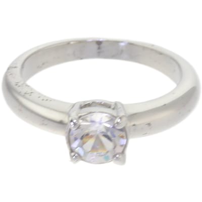 Behave – ring – Transparant – Zilverkleur – Solitaire stijl – Kristalsteen – Tijdloos