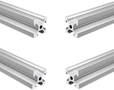 4 Stuks 1000mm 20x20 Aluminium Profiel Extrusie V-slot Zilver Europees Standaard