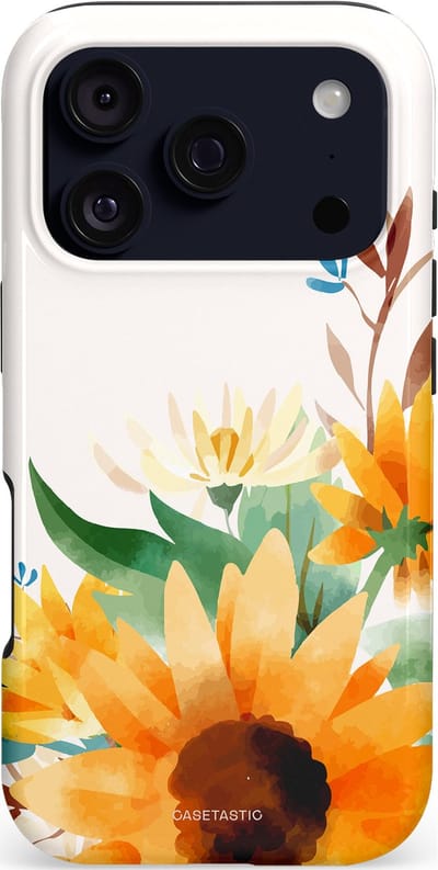 Casetastic hoesje geschikt voor Apple iPhone 17 Pro - MagSafe - Dubbellaagse bescherming - Stralend geel - Fashion Case - Wit Goud Beige Saliegroen