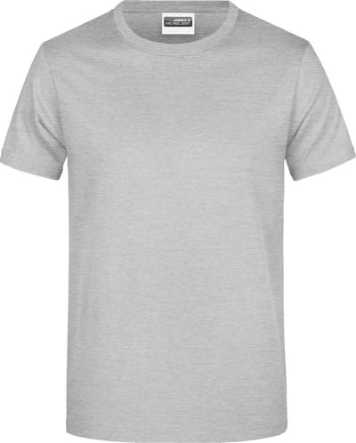 James And Nicholson Heren Ronde Hals Basic T-Shirt (Grijze Heide)