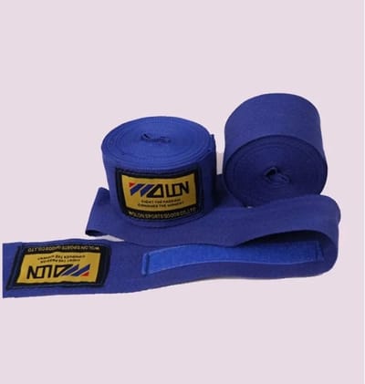 Go Go Gadget - "2 Stuks/Rollen 3M Katoen Boksen Sport Strap | Kickboksen | Bandage | Sanda | Muay Thai | Karate | MMA | Taekwondo | Hand Handschoenen Wraps | Blauw"