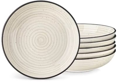 Aurora Serviesset Celestia - 6 delig - 4 persoons - Beige - Dinerborden - Bordenset - Diepe borden - Ontbijtborden - Servies - Keukenservies