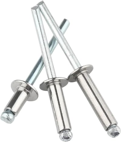 Klinknagels Aluminium - Popnagels Treknagels - Metaal Verbinden - Stalen Doorn - M6 10 Stuks - Zilverkleurig