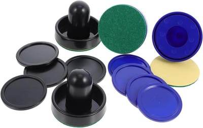 Airhockey Onderdelen - Pucks Paddles - Tafelspel Spelen - Vervangingsset - Set van 4 - Diverse Kleuren
