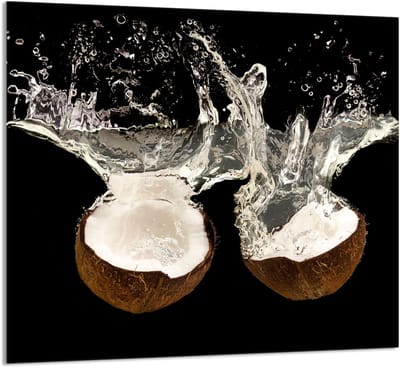TMK ArtDeko - Kokos Serie - Glazen Keukenpaneel - 65x60 cm - Multifunctioneel