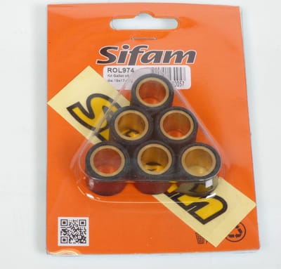 variatorrol sifam voor scooter piaggio 150 vespa lx 2005 tot 2007 19x17 10grs nieuw