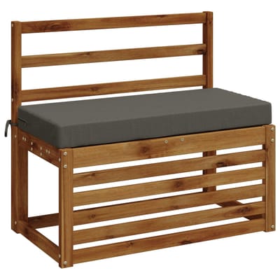 vidaXL - Bankkussen - SOEST - 100% - Polyester - Grijs - 60 - x - 40 - x - 8 - cm
