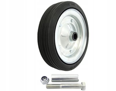Metaal-rubber wiel 250mm voor transportkar - 200kg belastbaar