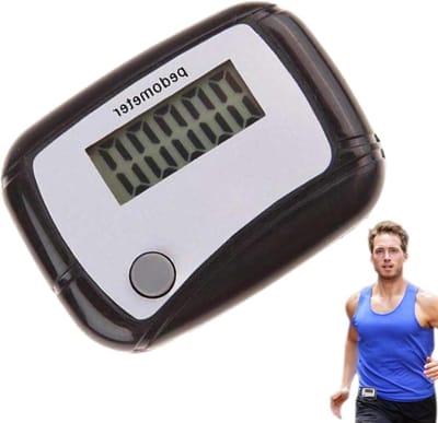 Digitale Stappenteller - Calorieënteller Monitor - Activiteit Bijhouden - Lichtgewicht Draagbaar - 4.8 x 3.6 cm - Zwart