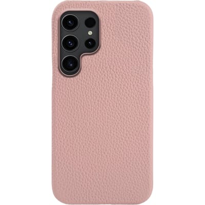 Fashion Samsung Galaxy S26 Ultra Magnetisch Hoesje Echt Leer Roze