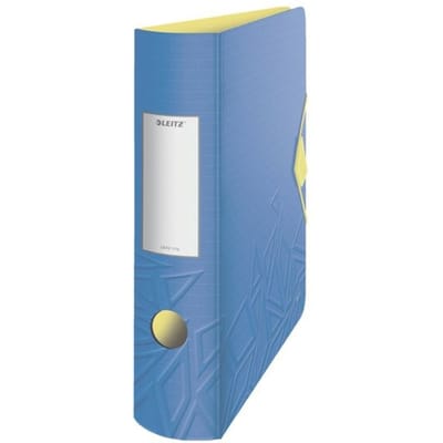 Leitz 180° Active Urban Chic PP Ordner Voor 500 Vel - Map voor A4 Documenten - Rugbreedte Van 82 mm - Blauw