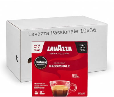 Lavazza Passionale - Multipack - 10x36 - 360 Koffiecups Compatibel met Lavazza A Modo Mio