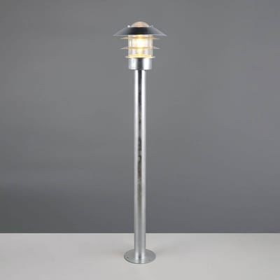 Trio Lighting Tuinpadverlichting Ruvuuma, zinkkleurig, hoogte 100 cm, metaal, IP44