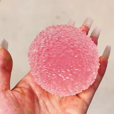 Handgemaakte 2,8-inch Bayberry Stressbal Squishy Speelgoed Vormbaar Niet-Terugstotend Fidget Speelgoed Asmr Slushy Knijpbal Anti Stress pink
