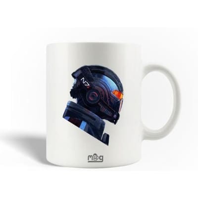 Mug - Mass Effect - Céramique - 30cl - Blanc - Compatible lave-vaisselle