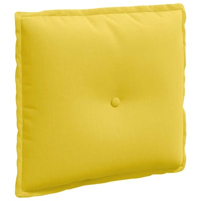 vidaXL - Rugkussen - Licht - Geel - 200 - x - 19 - x - 50 - cm - Stof