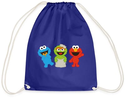 Sesamstraat Baby Koekiemonster Oscar & Elmo Gymtas