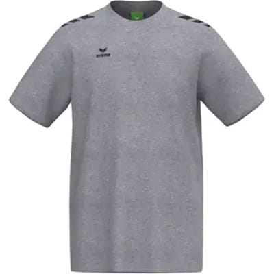 Erima Cmpt 3 Wings T-Shirt Heren - Grijs Melange / Zwart | Maat: L