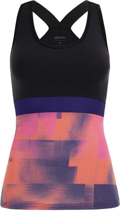Santini Indoor Trainingstop Voor Dames Paars Oranje - Forza Indoor Training Top For Women Atomic Orange - M