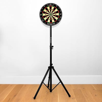 Dartbord Set - Compleet Dartspel - Thuis Wedstrijden - 360° LED Verlichting - 46cm Bord 240cm Mat - Zwart