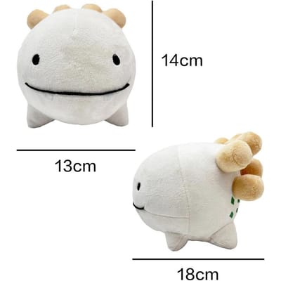 Nieuwe 14cm Deepwoken Sharko Pluche Lachende Grote Mond Salamander Cartoon Anime Dierlijke Poppen Als Kerstcadeaus Voor Vrienden white