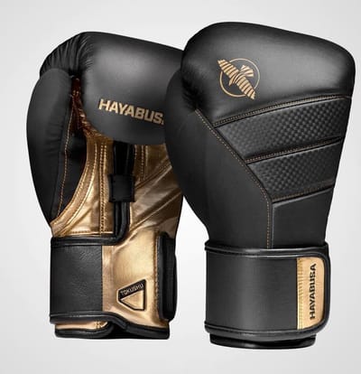 Hayabusa T3 Bokshandschoenen - Zwart / Goud 14 oz