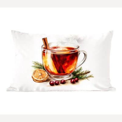 Sierkussens - Kussentjes Woonkamer - 60x40 cm - Thee - Warm - Winter - Sfeer