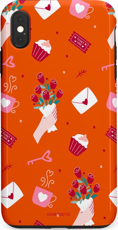 Casetastic Hoesje Geschikt voor Apple iPhone Xs Max - Stijlvolle Beschermende Duo-layer Case - Valentijnsdag Feest