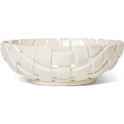 Ferm Living Plait kom - off white - Ø30 cm
