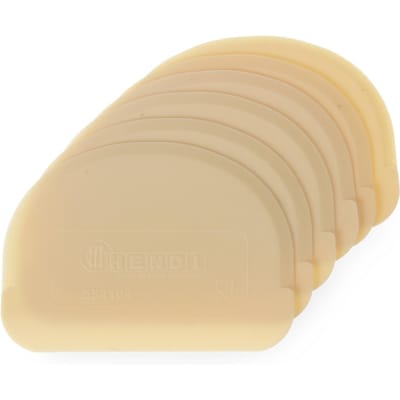 HENDI Flexibele deegschrapers – set van 6 – polypropyleen – vaatwasmachinebestendig – 120x88 mm