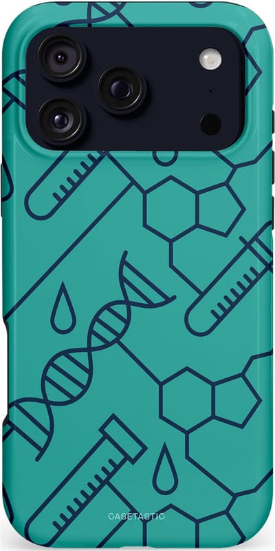 Casetastic hoesje geschikt voor Apple iPhone 17 Pro Max - MagSafe - Dubbellaagse bescherming - DNA Creaties - Fashion Case - Turquoise