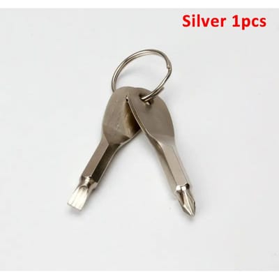 Noodsleutel Schroevendraaier Outdoor Multifunctioneel Edc Gereedschap Veiligheidsbescherming Zelfverdediging Priemkegel Gecombineerde Gereedschapsset Quality Assurance gray