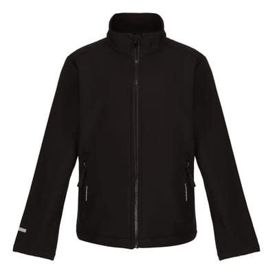 Regatta Kinder/Kids Ablaze 2 Layer Soft Shell Jas (Zwart)