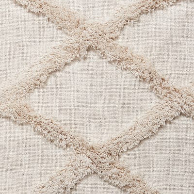 GUNA - Plaid - Lichtbeige - 130 x 180 cm - Katoen